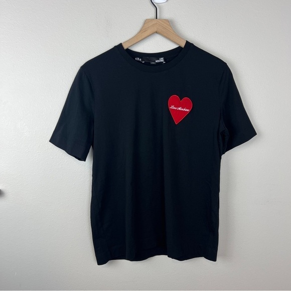 Love Moschino Embroidered Heart T-shirt - Picture 2 of 6